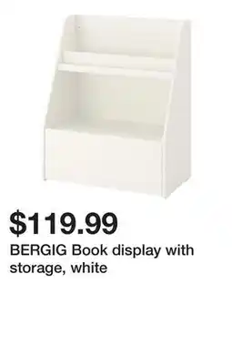 Ikea BERGIG Book display with storage, white offer