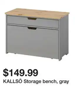 Ikea KALLSÖ Storage bench, gray offer