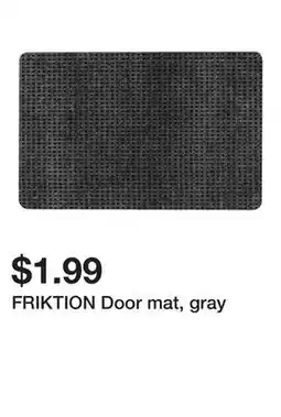 Ikea FRIKTION Door mat, gray offer