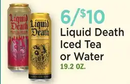 Heinen's Liquid Death Iced Tea or Water offer
