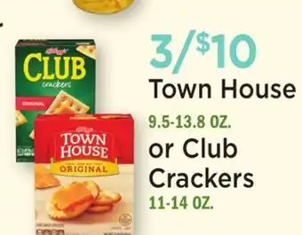 Heinen's Town House 9.5-13.8 OZ. or Club Crackers 11-14 OZ offer
