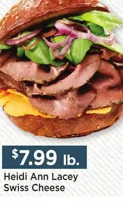 Heinen's Heidi Ann Lacey Swiss Cheese offer
