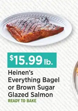 Heinen's Heinen's Everything Bagel or Brown Sugar Glazed Salmon offer