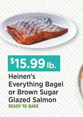 Heinen's Heinen's Everything Bagel or Brown Sugar Glazed Salmon offer
