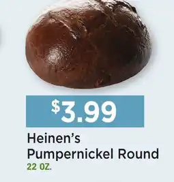 Heinen's Heinen's Pumpernickel Round offer