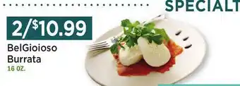 Heinen's BelGioioso Burrata offer