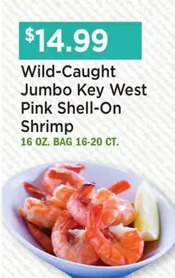 Heinen's Wild-Caught Jumbo Key West Pink Shell-On Shrimp offer