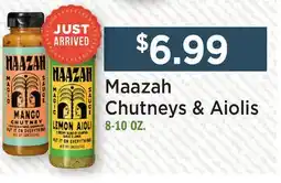 Heinen's Maazah Chutneys & Aiolis offer