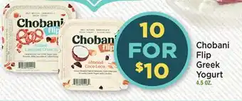 Heinen's Chobani Flip Greek Yogurt offer