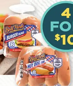 Heinen's Ball Park Hamburger or Hot Dog Buns offer