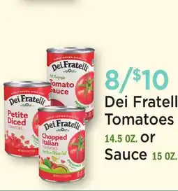 Heinen's Dei Fratelli Tomatoes 14.5 OZ. or Sauce 15 OZ offer