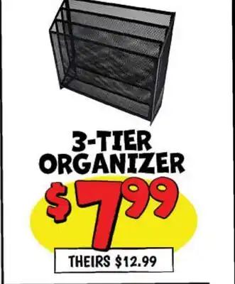 Ollie's 3-TIER ORGANIZER offer