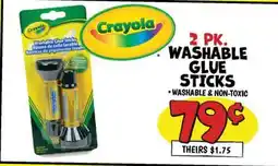 Ollie's WASHABLE GLUE STICKS offer