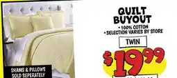 Ollie's QUILT BUYOUT offer