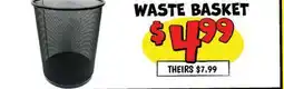Ollie's WASTE BASKET offer