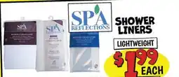Ollie's SHOWER LINERS offer