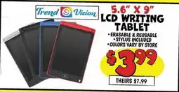 Ollie's 5.6 X 9 Trend Vision LCD WRITING TABLET offer