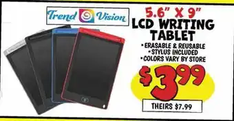 Ollie's 5.6 X 9 Trend Vision LCD WRITING TABLET offer