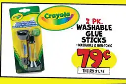 Ollie's 2 PK. WASHABLE GLUE STICKS offer