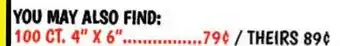 Ollie's 100 CT. 4 X 6 LINED INDEX CARDS offer