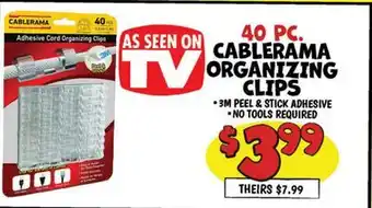 Ollie's CABLERAMA ORGANIZING CLIPS offer