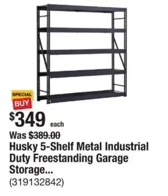 The Home Depot Husky 5-Shelf Metal Industrial Duty Freestanding Garage Storage... offer