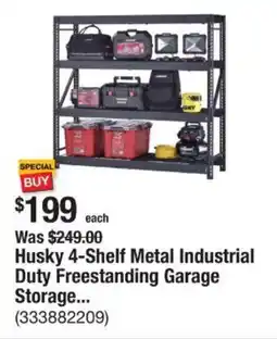 The Home Depot Husky 4-Shelf Metal Industrial Duty Freestanding Garage Storage... offer