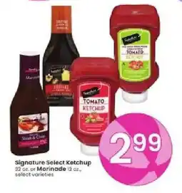 Albertsons Signature select ketchup or marinade offer