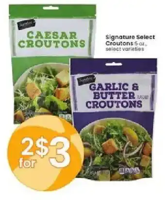 Albertsons Signature select croutons offer
