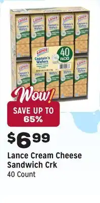Grocery Outlet Cream Cheese Sandwich Crk offer