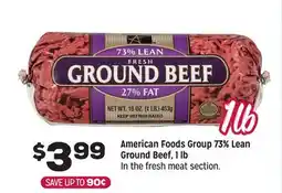 Grocery Outlet American Foods Group 73% Lean Ground Beef offer