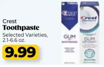 Roche Bros Crest Toothpaste offer