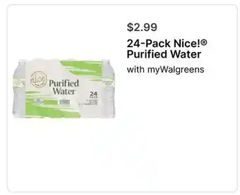 Walgreens Purified Water offer
