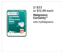 Walgreens Walgreens Certainty offer