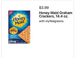 Walgreens Honey Maid Graham Crackers offer