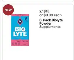 Walgreens Biolyte Powder Supplements offer