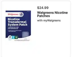 Walgreens Walgreens Nicotine Patches offer