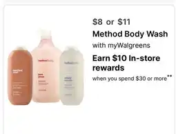 Walgreens Method Body Wash offer