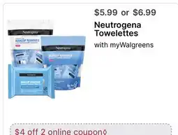 Walgreens Neutrogena Towelettes offer