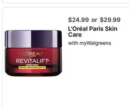 Walgreens L' Oréal Paris Skin Care offer