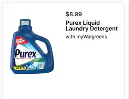 Walgreens Purex Liquid Laundry Detergent offer