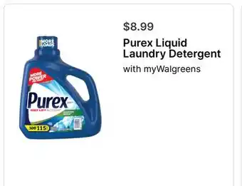 Walgreens Purex Liquid Laundry Detergent offer