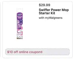 Walgreens Swiffer Power Mop Starter Kit offer