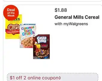 Walgreens General Mills Cereal offer
