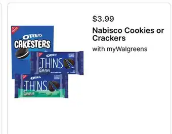 Walgreens Nabisco Cookies or Crackers offer