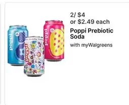 Walgreens Poppi Prebiotic Soda offer
