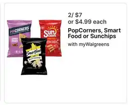Walgreens PopCorners, Smart Food or Sunchips offer