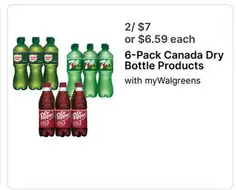Walgreens 6-Pack Canada Dry Bottle Products offer