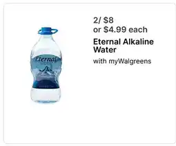 Walgreens Eternal Alkaline Water offer