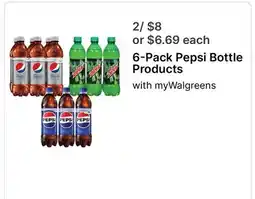 Walgreens 6-Pack Pepsi Bottle Products offer
